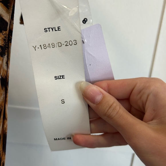 Vintage Lola P Leopard Print slip Dress size S - Picture 3 of 4